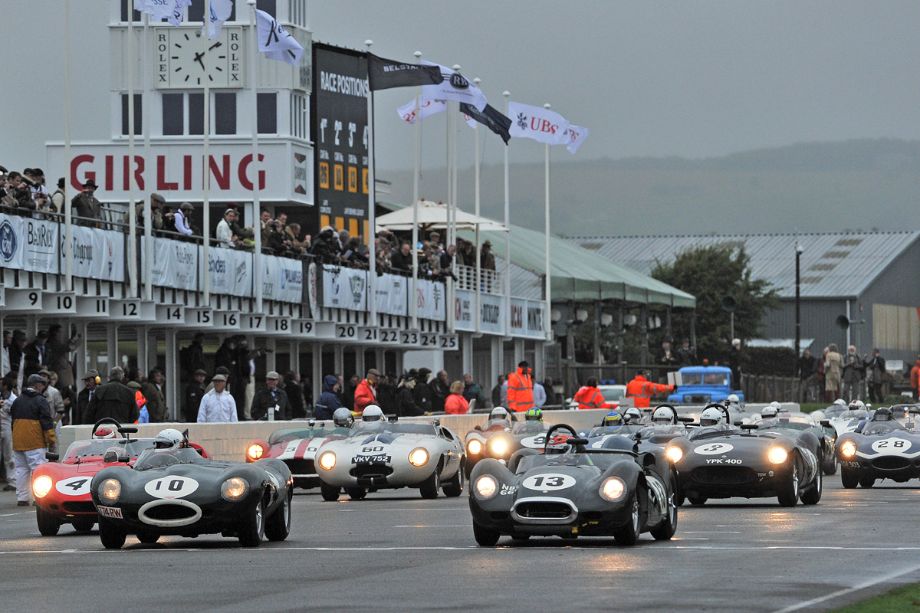 Start of the Sussex Trophy Race at 2013 Goodwood Revival