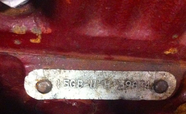 engine number