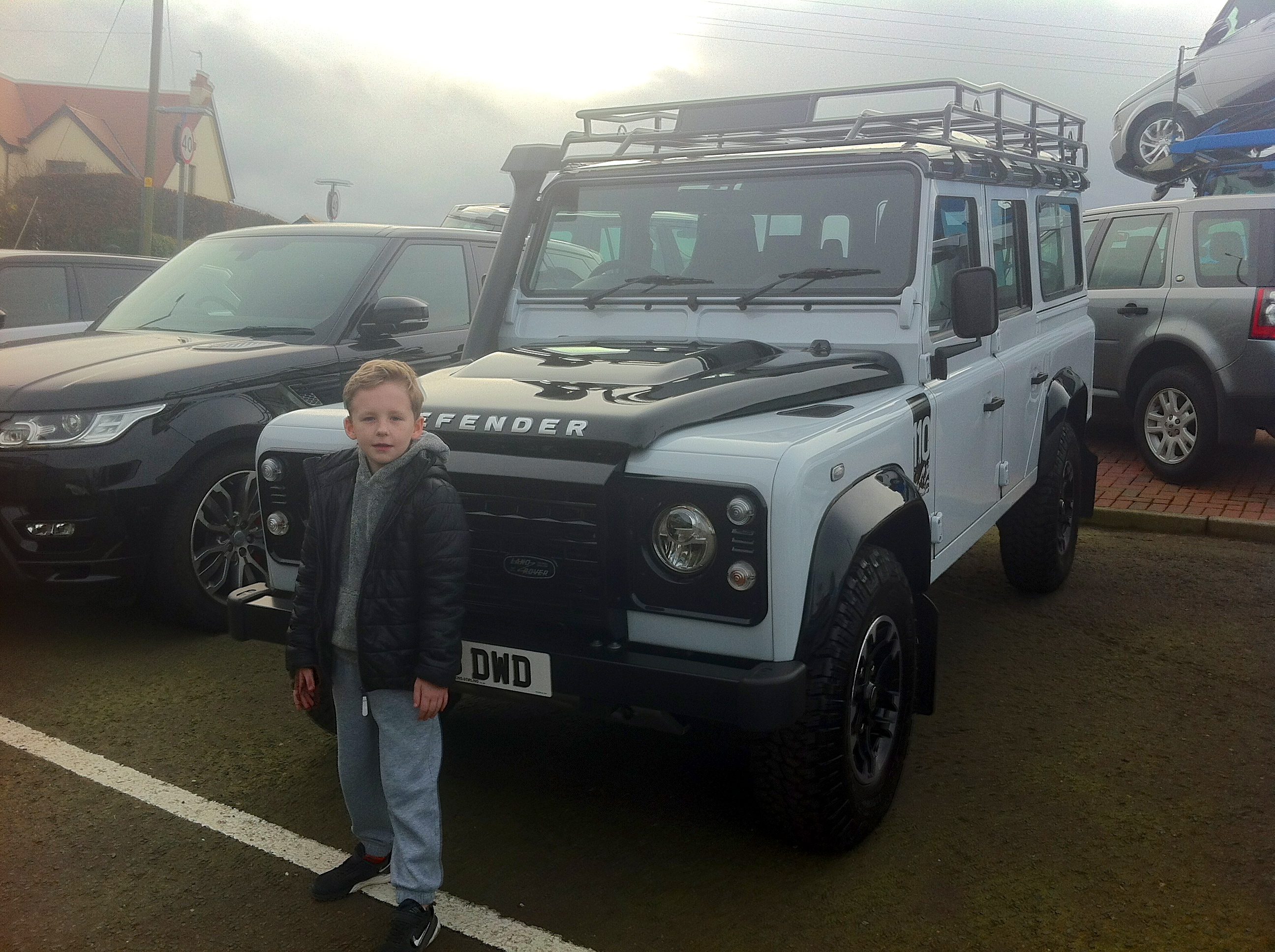 TJ collecting the defender